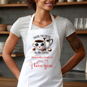Funny Cartoon Food Personalized Valentine Apron エプロン