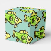 Funny Cartoon Green Fish Drawing フェイバーボックス (裏面サイド)