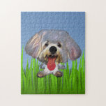 Funny Cartoon Maltese Dog 252 Piece Puzzle ジグソーパズル<br><div class="desc">If you'd like your dog drawn in cartoon fashion to put on a Zazzle puzzle or other product,  please let me know at julieartwork4@gmail.com or Zazzle messaging. Thanks for visiting JulieArtwork Store and happy puzzling!</div>