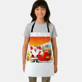 Funny Cartoon Santa Claus エプロン (インサイチュ)