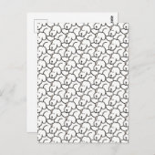 Funny Cartoon Sitting Dogs ポストカード (正面/裏面)