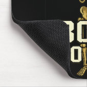 Funny Cartoon Skeleton Play On Words  マウスパッド (コーナー)