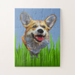 Funny Cartoon Welsh Corgi Dog 30 Piece Puzzle ジグソーパズル<br><div class="desc">If you'd like your dog drawn in cartoon fashion to put on a Zazzle puzzle or other product,  please let me know at julieartwork4@gmail.com or Zazzle messaging. Thanks for visiting JulieArtwork Store and happy puzzling!</div>