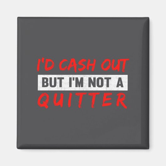 Funny Casino Gambling Lover Gambler  マグネット (正面)