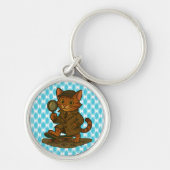 funny cat キーホルダー (正面)