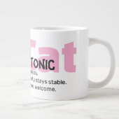 Funny Cat 20oz Mug – CatAtonic: I Nap. You Exist. ジャンボコーヒーマグカップ (右)