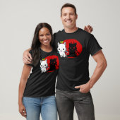 Funny Cat Angel Outside Devil Inside Comic Shirt Tシャツ (ユニセックス)