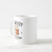 Funny Cat Apparently, I Like Sleeng  コーヒーマグカップ (正面左)