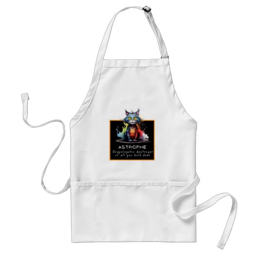 Funny Cat Apron – Astrophe: Unapologetic Destroyer スタンダードエプロン (正面)