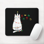 Funny Cat Ball Buster Christmas Humor  マウスパッド (マウス)