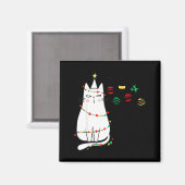 Funny Cat Ball Buster Christmas Humor  マグネット (正面/裏面)