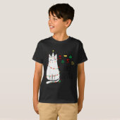 Funny Cat Ball Buster Christmas Humor  Tシャツ (正面フル)