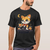 Funny Cat Bartender Tシャツ (正面)
