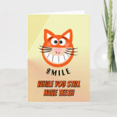 Funny Cat Birthday Card シーズンカード (正面)