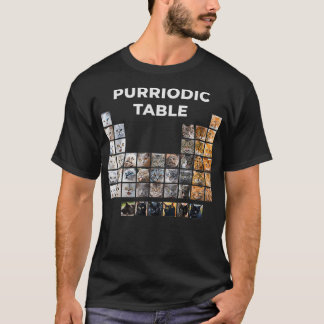 Funny Cat Chemistry Pun Periodic Table Gift For Tシャツ