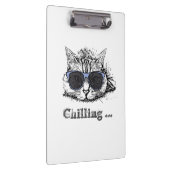 Funny Cat Chilling With Cute Sunglasses           クリップボード (右)