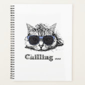 Funny Cat Chilling With Cute Sunglasses           プランナー手帳 (正面)