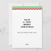 Funny Cat Christmas シーズンカード (裏面)