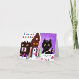 Funny Cat Christmas Art Cartoon Creationarts シーズンカード