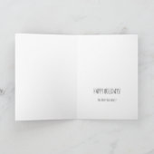 Funny Cat Christmas Holiday Card シーズンカード (内部)