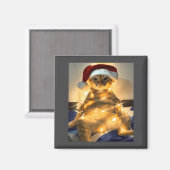 Funny Cat Christmas Meme Shirt Cute Holiday Meme C マグネット (正面/裏面)
