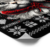 Funny Cat Christmas Shirts Men Women Cats Lover Ug ポスター (角)