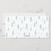 Funny Cat Christmas Tree 2 Photo Meowy Custom シーズンカード (裏面)