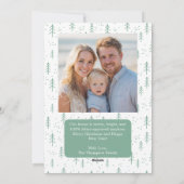 Funny Cat Christmas Tree 2 Photo Meowy Custom  シーズンカード (裏面)