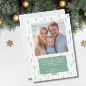 Funny Cat Christmas Tree 2 Photo Meowy Custom  シーズンカード