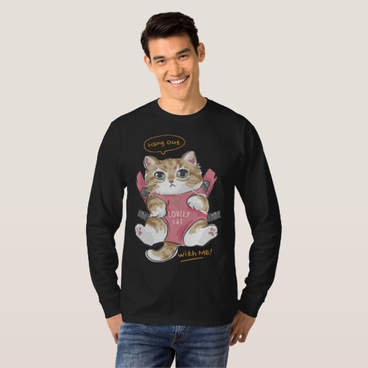 Funny Cat Cute Cat Kitten Lover Cat Lover Cat Owne Tシャツ (正面フル)