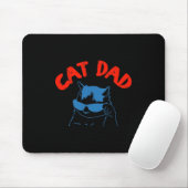 Funny Cat Dad Club 2 Sided Life Is Better With Cat マウスパッド (マウス)
