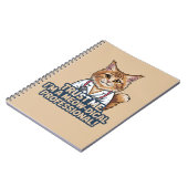 Funny Cat Doctor Animal Humor Illustration ノートブック (左側)