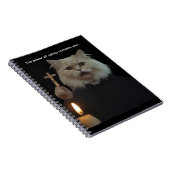 Funny Cat Exorcist Notebook - Catnip Compels You ノートブック (右側)