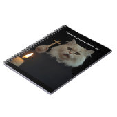 Funny Cat Exorcist Notebook - Catnip Compels You ノートブック (左側)