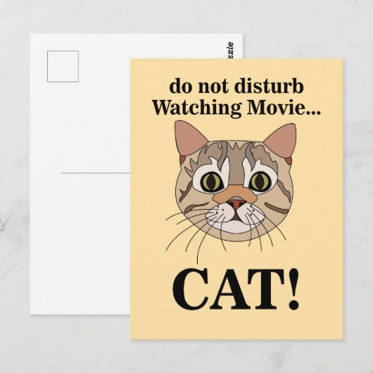 Funny Cat Face  ポストカード (正面/裏面)