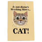 Funny Cat Face  ミディアムペーパーバッグ (正面)