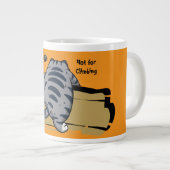 Funny Cat, Fat Cat, Funny Script Giant Coffee Mug ジャンボコーヒーマグカップ (正面右)