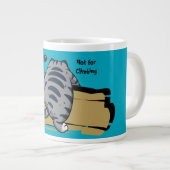 Funny Cat, Fat Cat, Funny Script Giant Coffee Mug ジャンボコーヒーマグカップ (正面右)