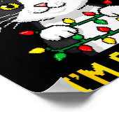 Funny Cat First Of All I'm A Delight Retro Gaming  ポスター (角)