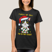 Funny Cat First Of All I'm A Delight Retro Gaming  Tシャツ (正面)