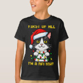 Funny Cat First Of All I'm A Delight Retro Gaming  Tシャツ (正面)