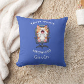 Funny Cat Freak'n Meow Out クッション (ブランケット)
