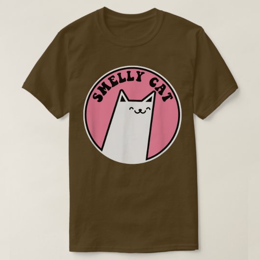Funny cat friends song SMELLY CATCat Lovers Gift  Tシャツ (デザイン正面)