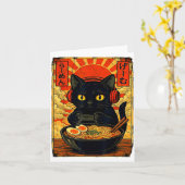 Funny Cat Gamer Men Anime Kawaii Gaming Headset Ca カード (黄色い花)