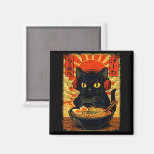 Funny Cat Gamer Men Anime Kawaii Gaming Headset Ca マグネット (正面/裏面)