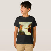 Funny Cat God Creation Of Adam Meme Jesus Christia Tシャツ (正面フル)