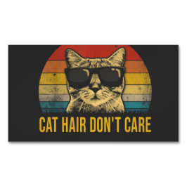 Funny Cat Hair Don't Care for Cat Lovers マグネット名刺