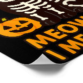 Funny Cat Halloween Costume Meow I Mean Boo Men Wo ポスター (角)