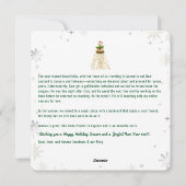 Funny Cat Happy Pawlidays Photos Christmas Letter シーズンカード (裏面)
