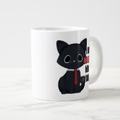 Funny Cat Has No Idea Specialty Mug ジャンボコーヒーマグカップ (正面右)